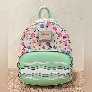 NWT Loungefly Disney Parks Macaron scented Minnie Mouse backpack